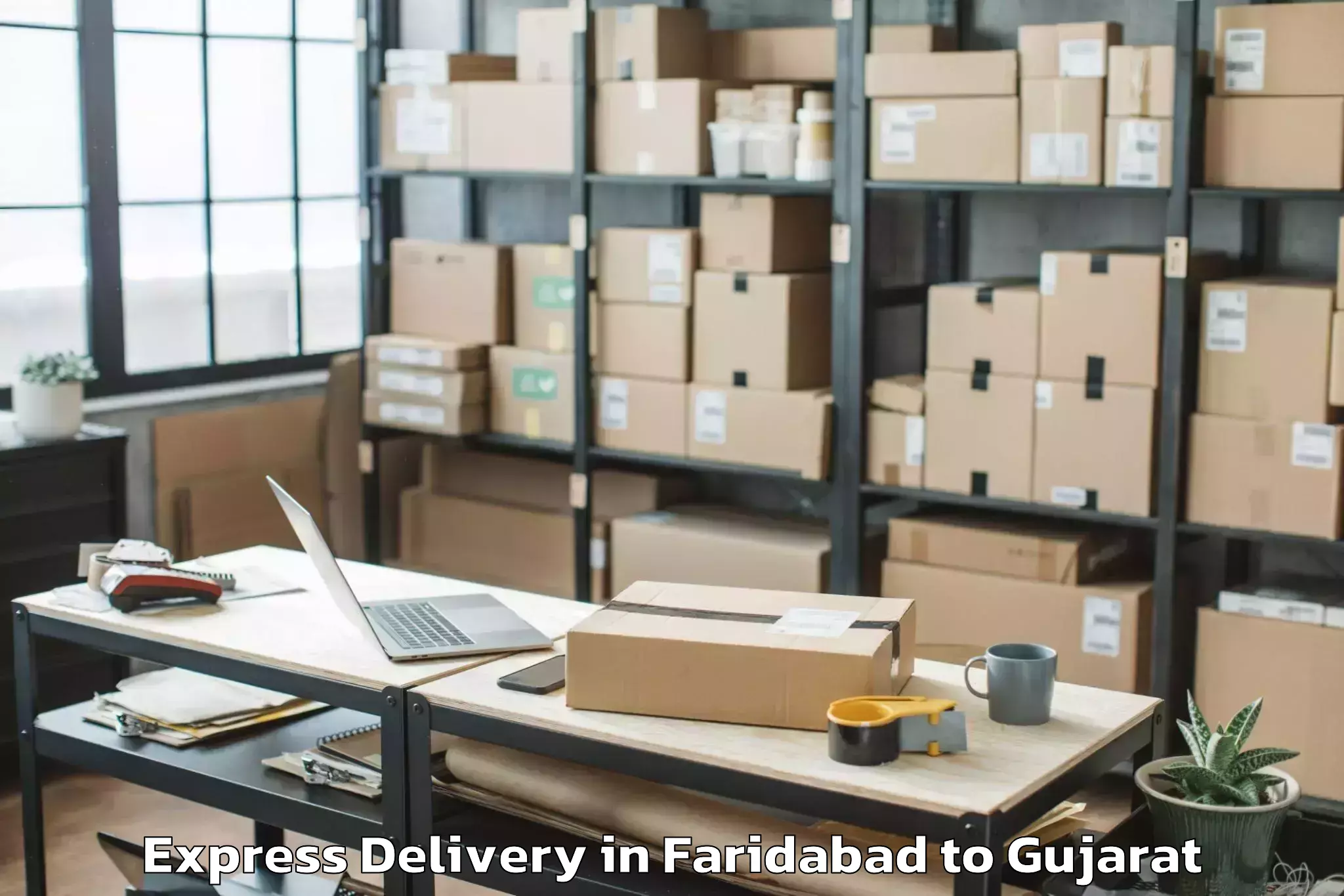 Get Faridabad to Dwarka Express Delivery